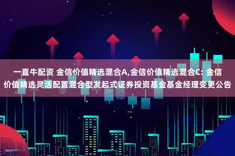 一直牛配资 金信价值精选混合A,金信价值精选混合C: 金信价值精选灵活配置混合型发起式证券投资基金基金经理变更公告